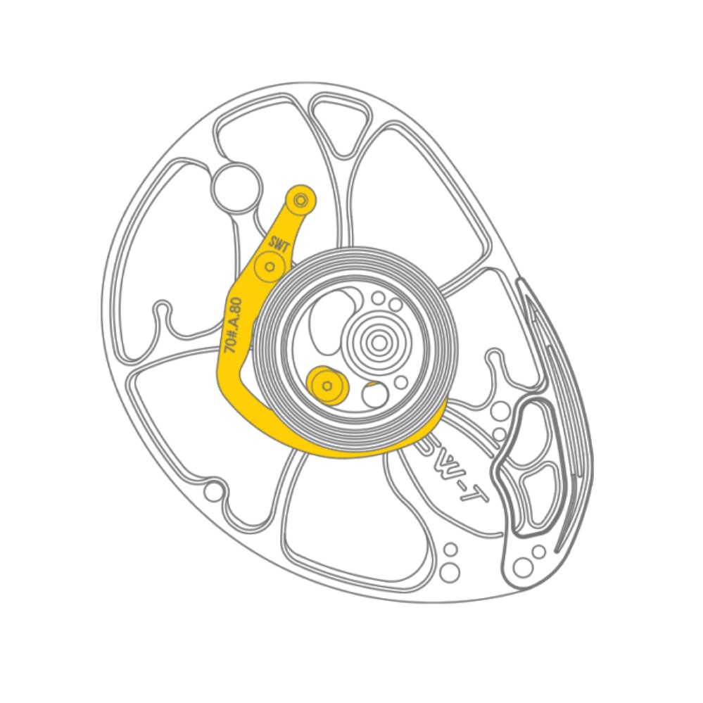 Комплект модулей SWT для блочного лука, размер H, сила  60#, сброс 80%