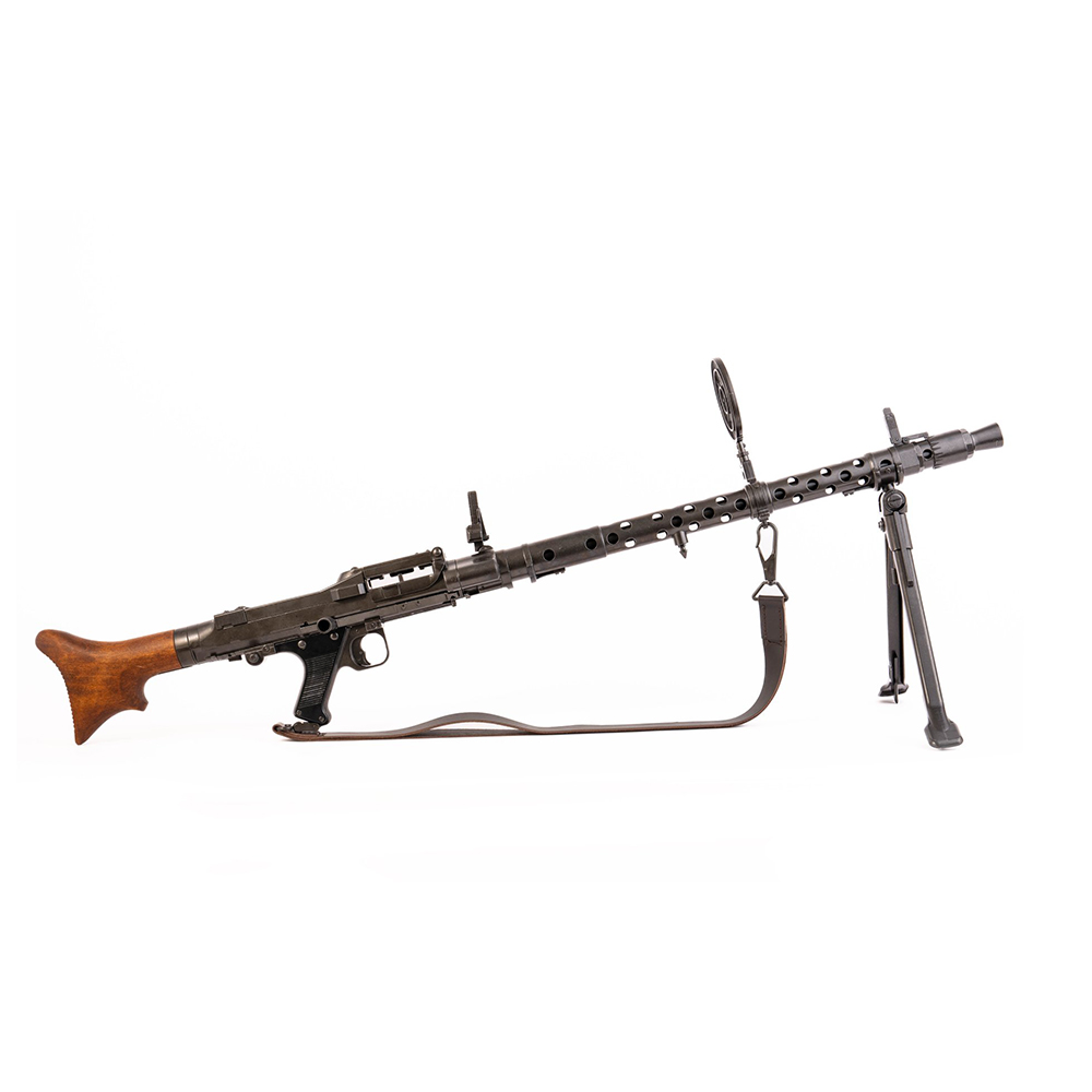 Пулемет MG 34. Вторая мировая война с имитацией ударно-спускового механизма и сошками, материал мета