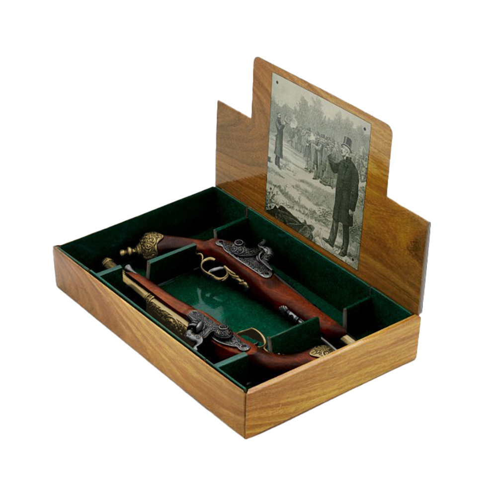 Пистолет кремневый, Бресция, Италия 1825 г., латунь, комплект 2 еденицы