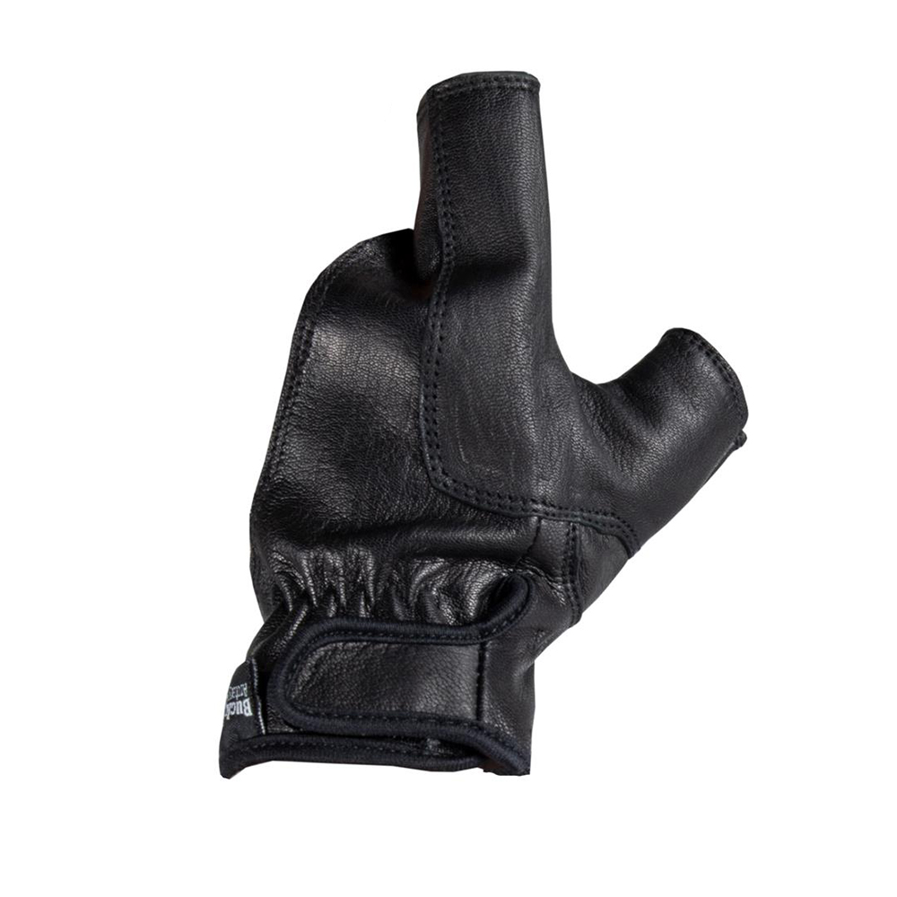 Перчатки для стрельбы из лука, производитель Buck Trail, кожаные пальцы, правая, размер S, цвет черн