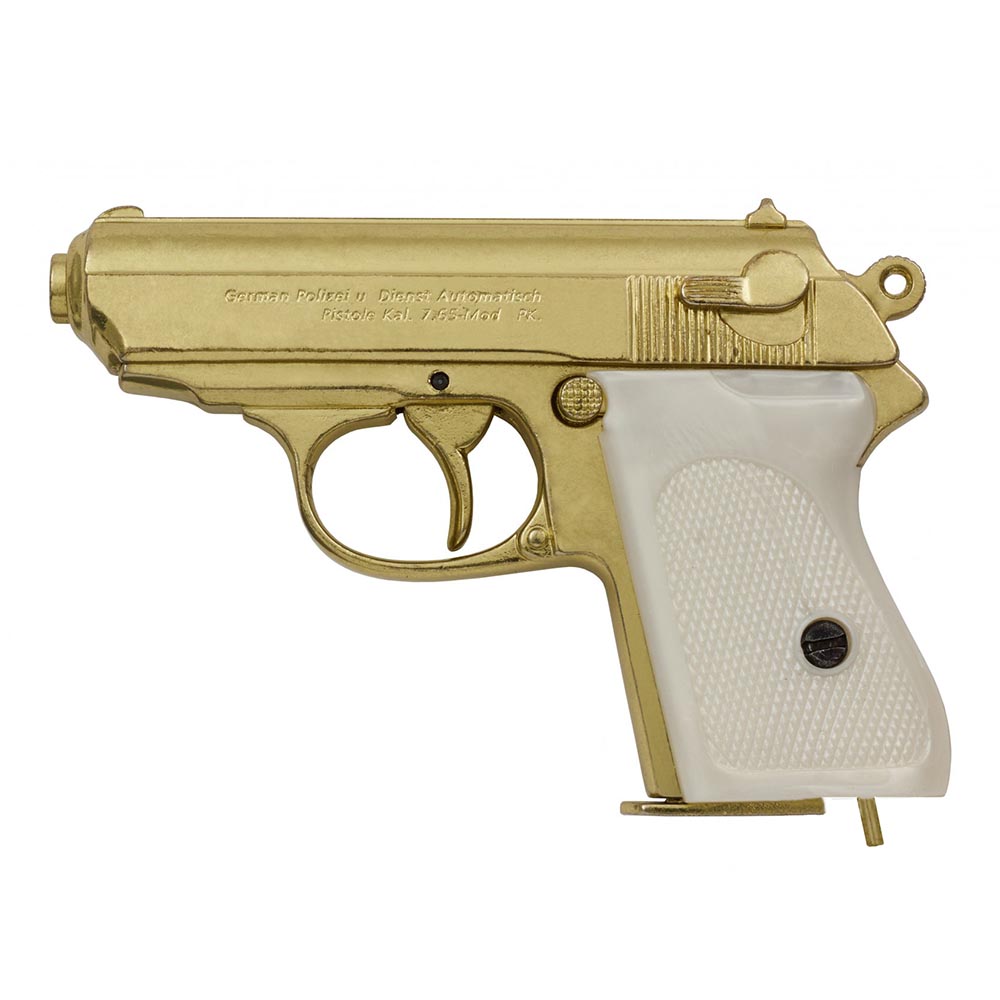 Пистолет полуавтоматический, выполнен из металла и пластика, с имитацией механизма зарядки и стрельб