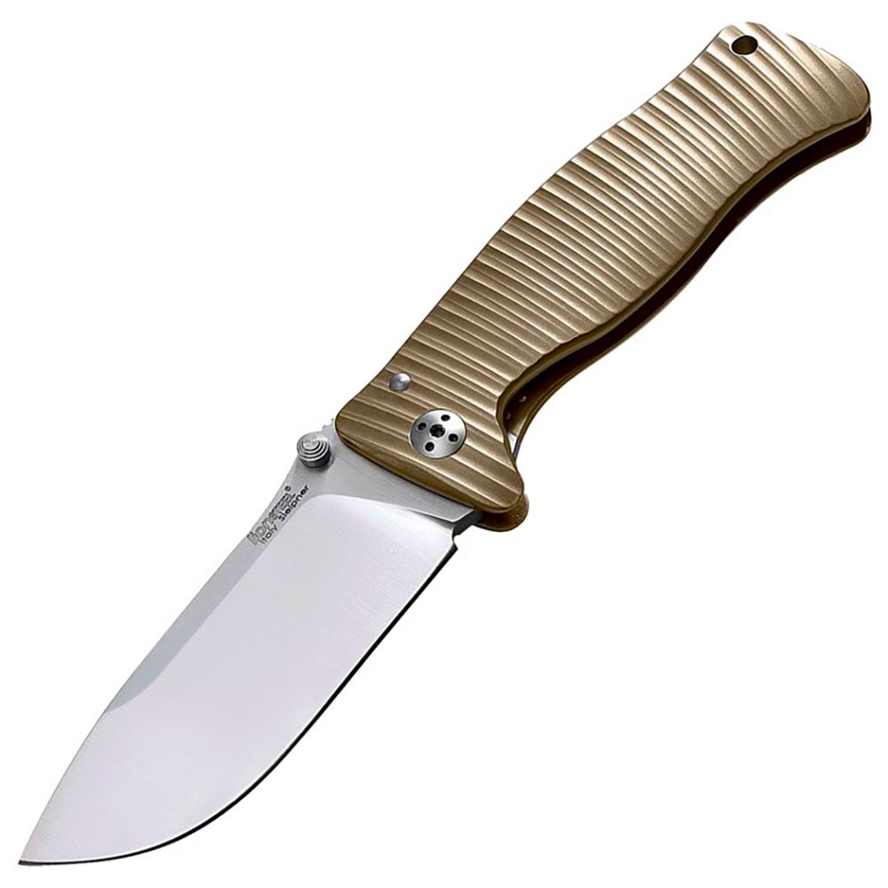 Нож "SR-1" складной, фиксатор "Roto Block", сталь Sleipner, твердость 61 HRC, рукоять титан, цвет бр