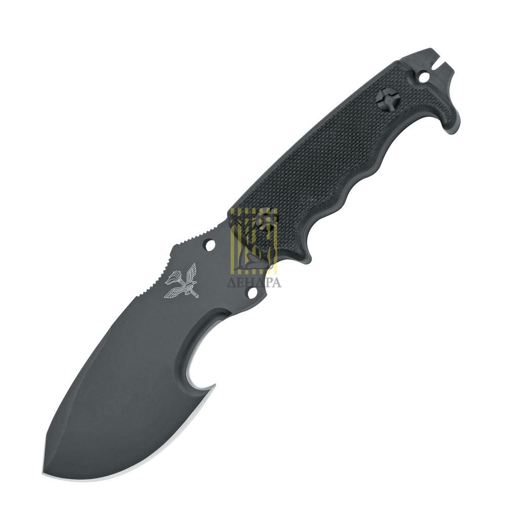 Нож "Aves" фиксированный клинок, сталь N690Co, твердость 58-60 HRC, черное покрытие, рукоять G-10, ч
