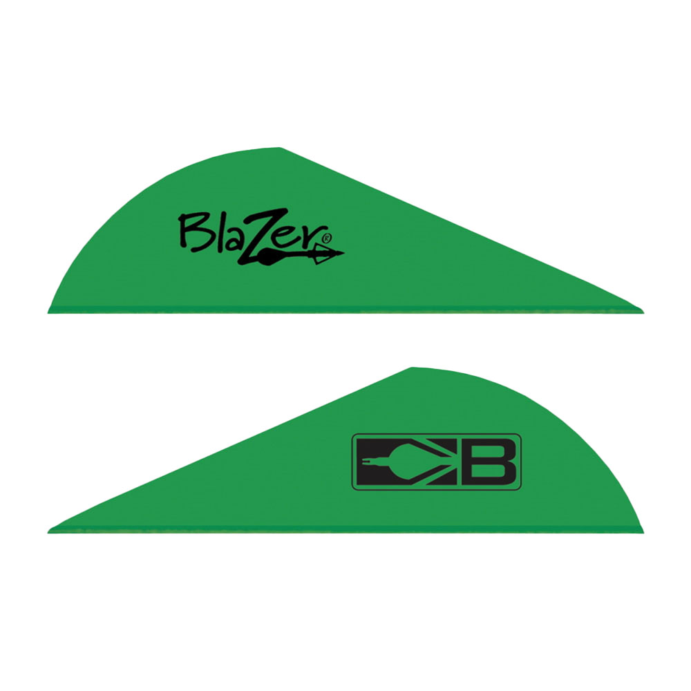 Оперение для стрел пластиковое Blazer, размер 2", цвет зеленый, производитель Bohning, 100 шт. в упа
