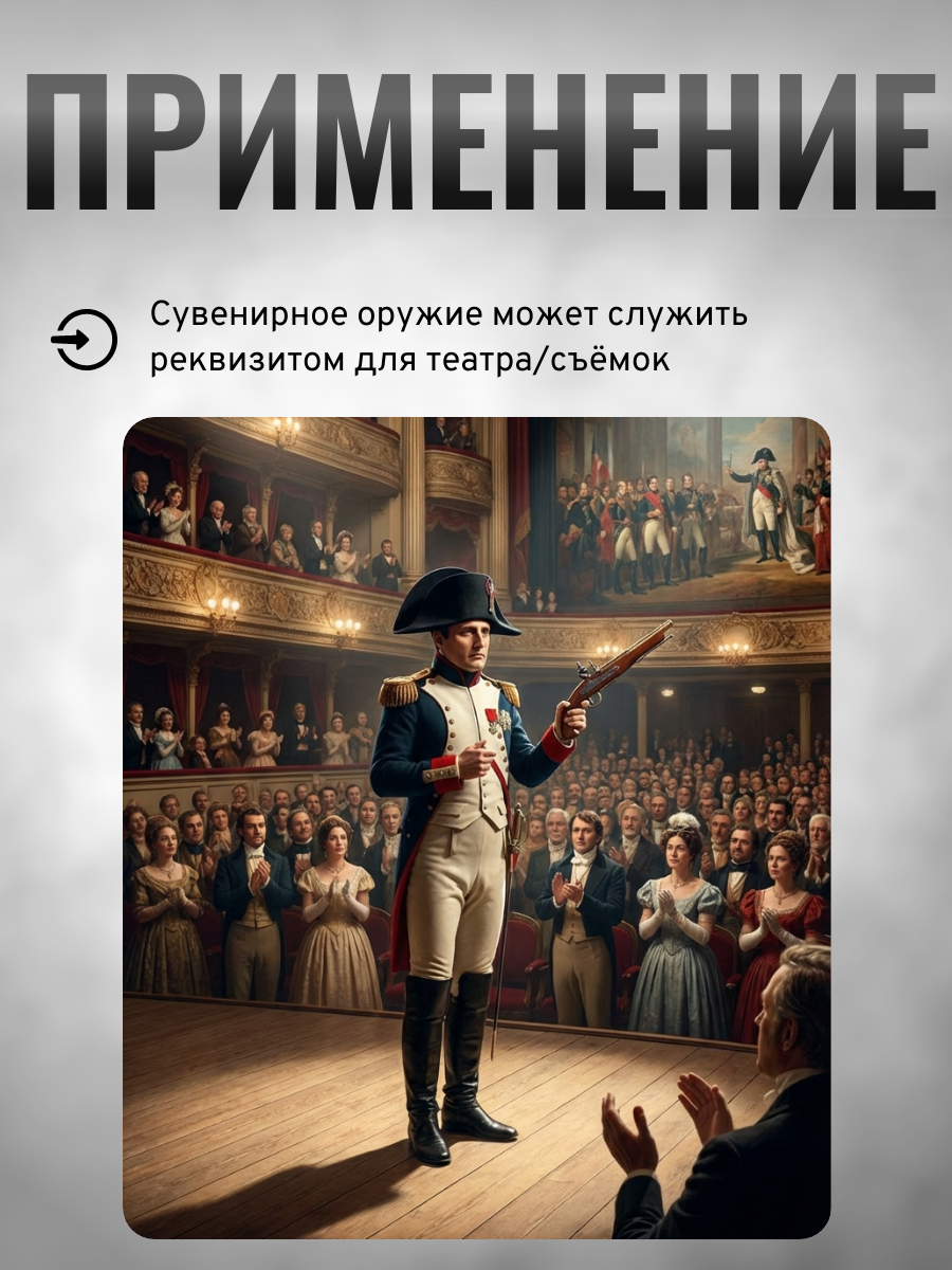 Пистолет кремневый, Франция, 18 век