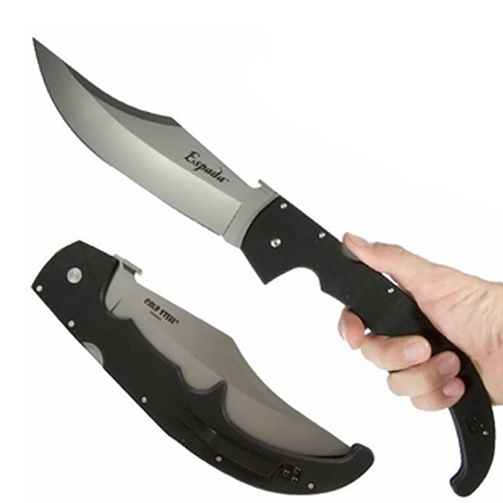 Нож Extra Large G-10 Espada (Extra Large) складной, сталь AUS 8A, рукоять пластик G-10, клипса