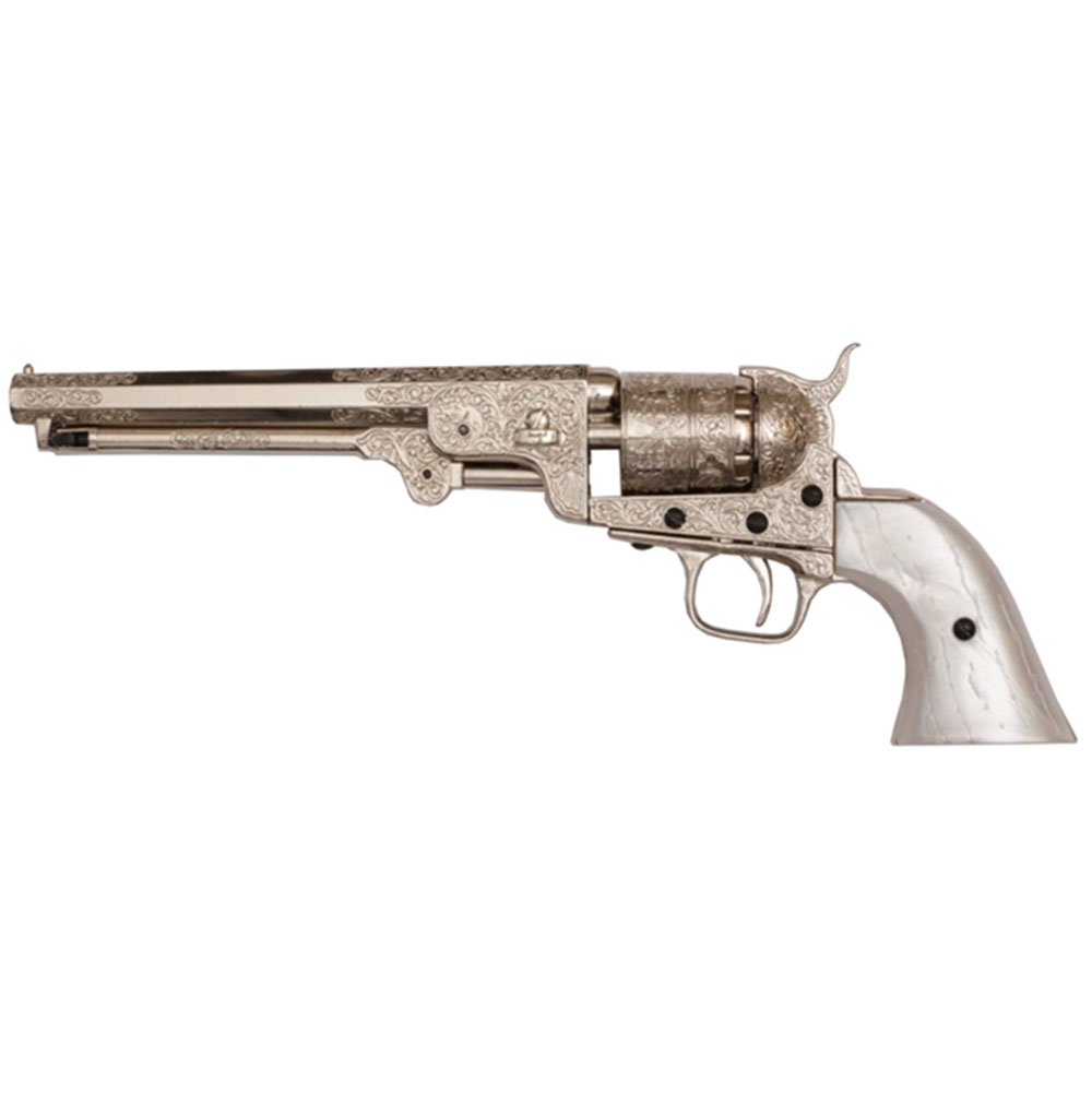 Револьвер морского офицера США, изготовлен С.Кольтом, 1851 г., ствол латунь, рукоять светлый пластик