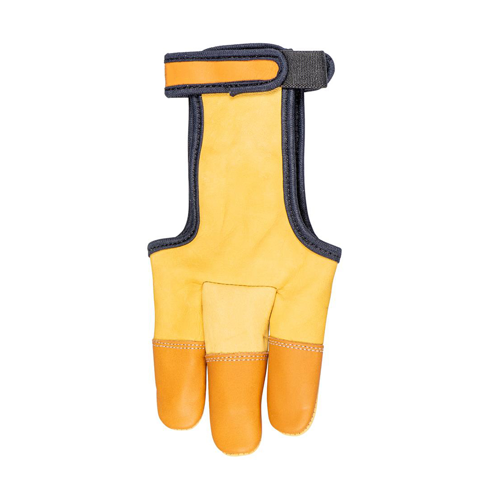 Перчатки Origin для стрельбы из лука, производитель Buck Trail, кожаные пальцы, размер M, цвет желты