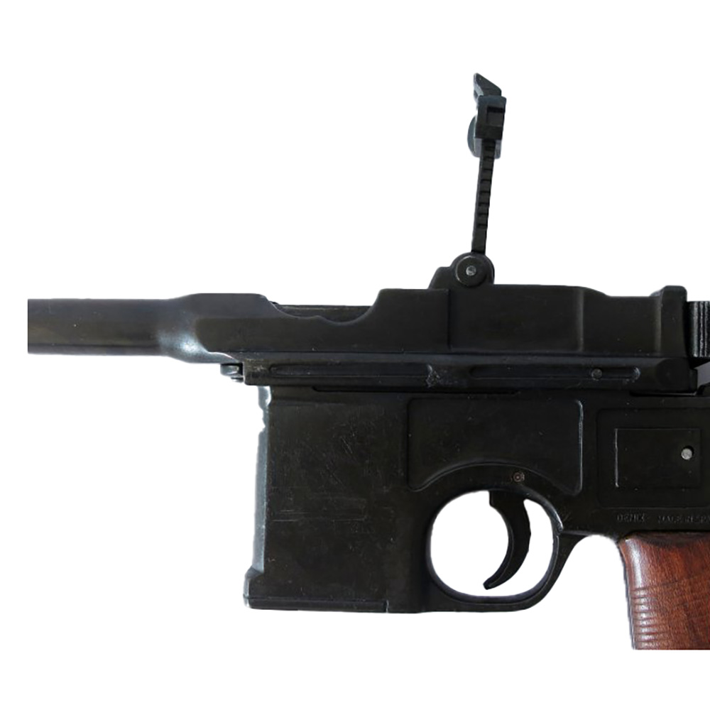 Маузер К96 самозарядный пистолет, колибр 7,63, разработан в 1896 г с деревянной кобурой-прикладом