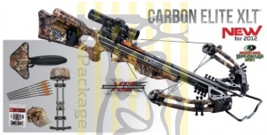 Арбалет Carbon Elite XLT, 95Lbs,  цвет камуфляж, с аксессуарами: прицел Rangemaster, ручной натяжите
