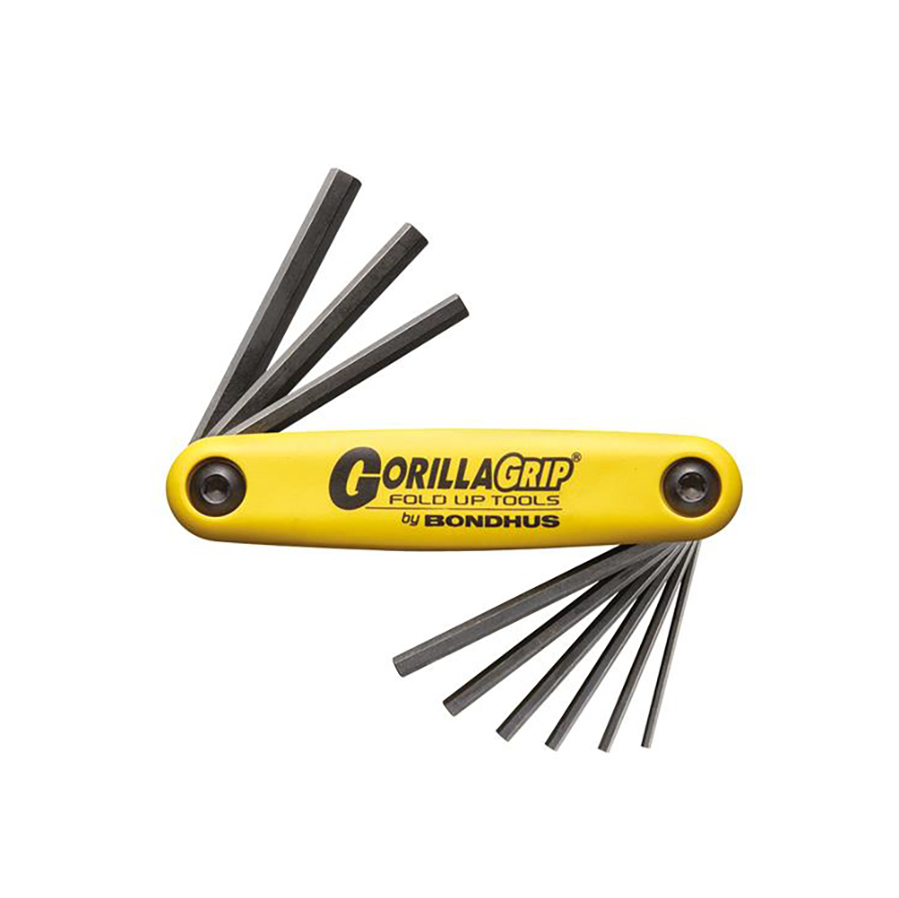 Комплект шестигранных ключей, от 5/64" до 1/4", производитель  Bondhus, цвет желтый