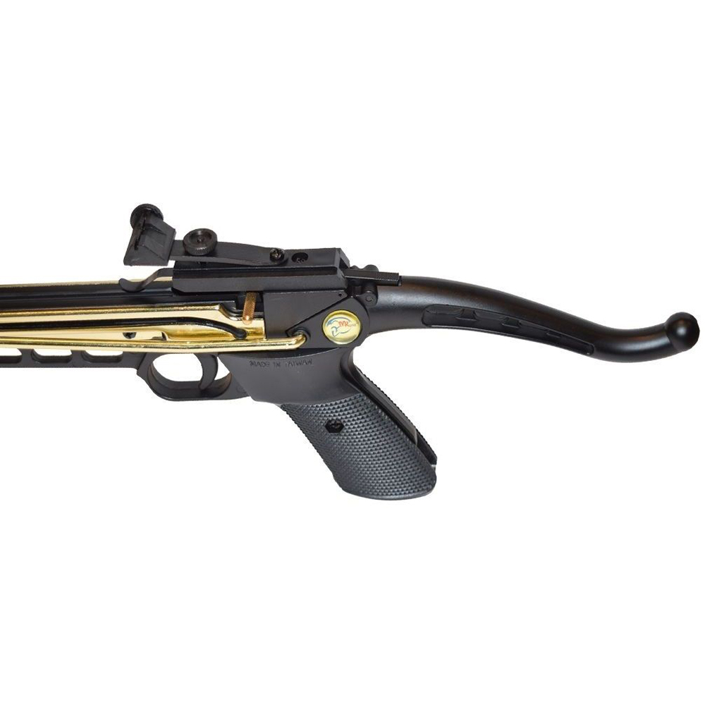 Арбалет-пистолет силой 80 lbs, приклад и ствол алюминий, с упором для перезарядки, 3 алюминиевые стр