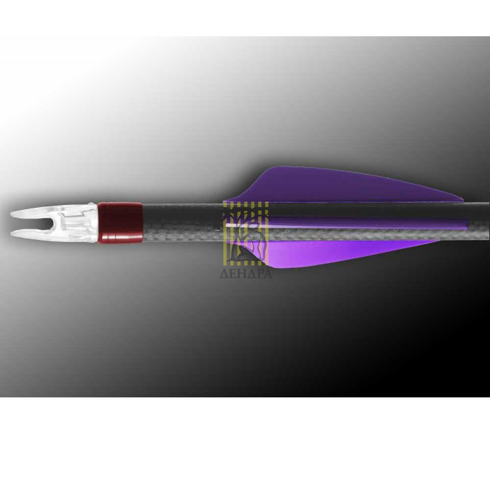 Оперение Flex-Fletch, 187 Shield, цвет фиолетовый, 100 штук в упаковке