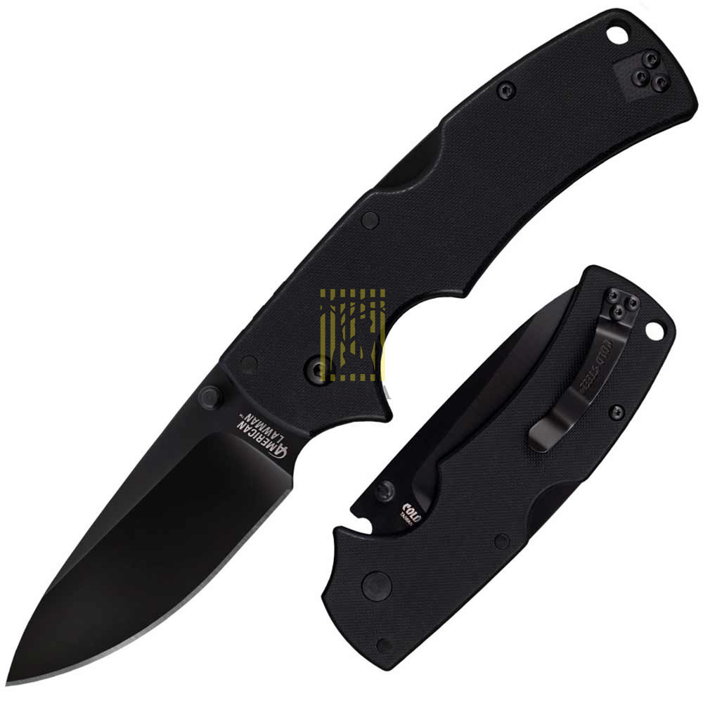 Нож "American Lawman" складной, сталь Carpenter CTS, покрытие DLC, длина клинка 3 1/2, рукоять пласт