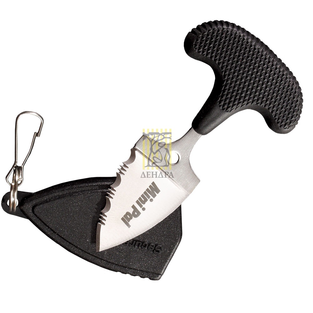 Нож "Mini Pal" с фиксированным клинком, сталь AUS 8A, серрейтор, длина клинка 1", рукоять кратон, че