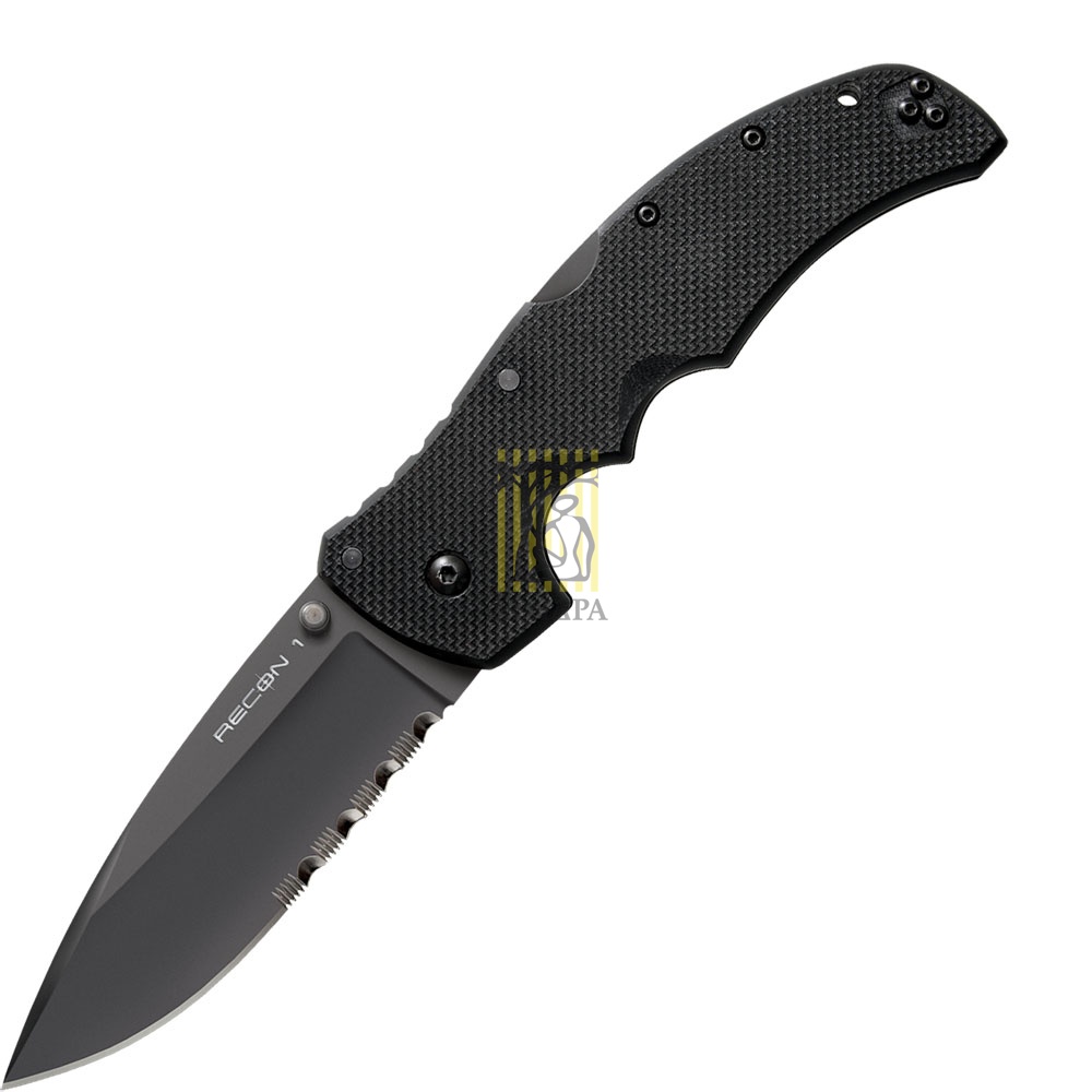 Нож "Recon 1" складной, клинок spear point, сталь AUS 8A, тефлоновое покрытие, ½  серрейтор, рукоять