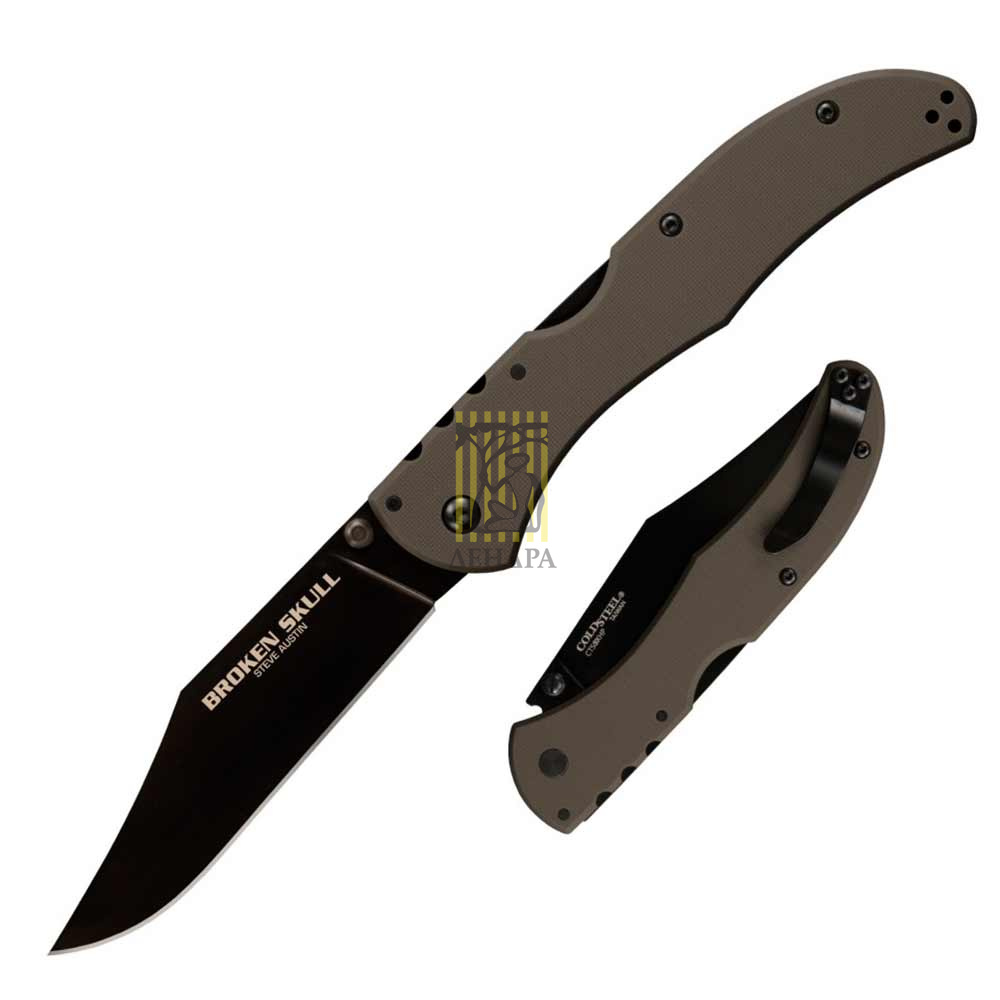 Нож "Broken Skull 3" складной, сталь Carpenter CTS®, покрытие DLC, длина клинка 4", рукоять пластик