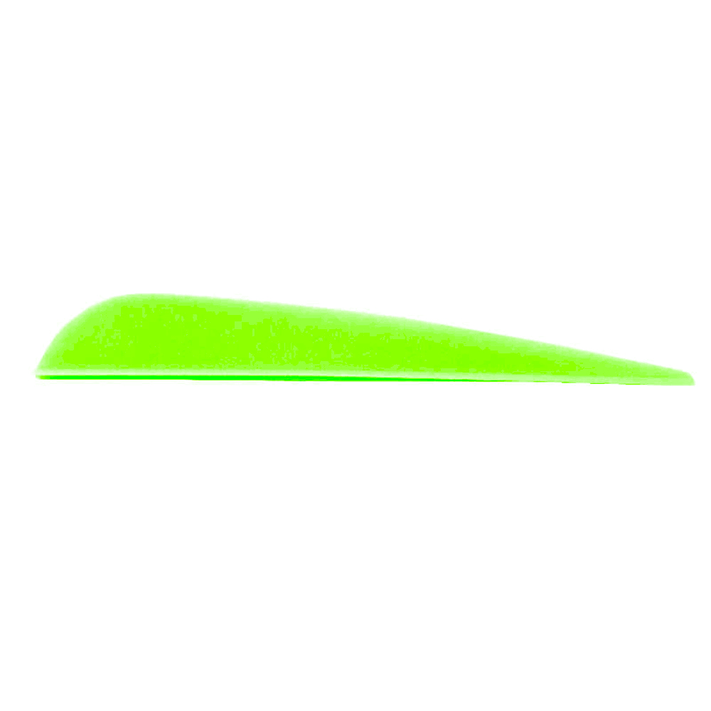 Оперение для стрел Parabolic, размер 4,0", цвет зеленый, 100 шт