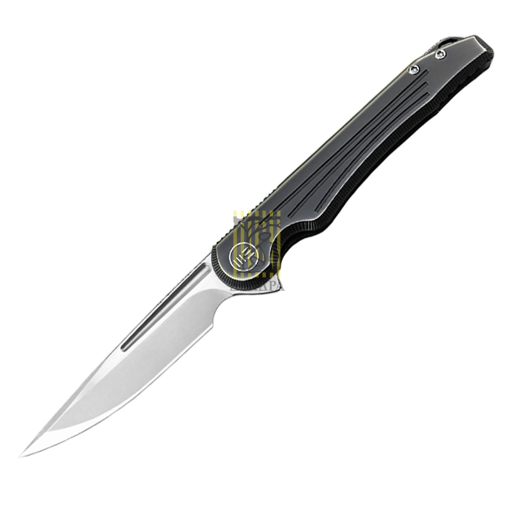 Нож складной, сталь CPM-S35VN, длина клинка 94,7 мм, рукоять титан, цвет бронза, клипса, замок frame