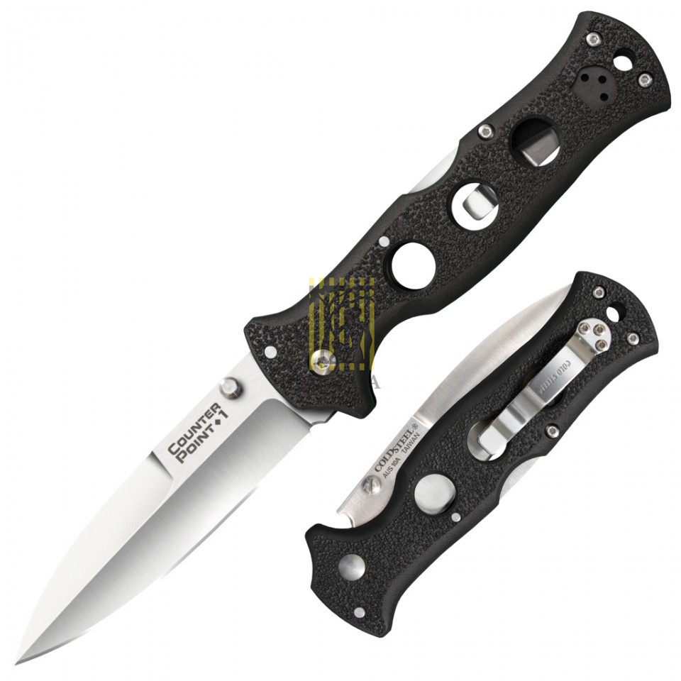 Нож "Counter Point I" складной, сталь Carpanter CTS®BD1, рукоять пластик Griv-Ex™, цвет черный, клип