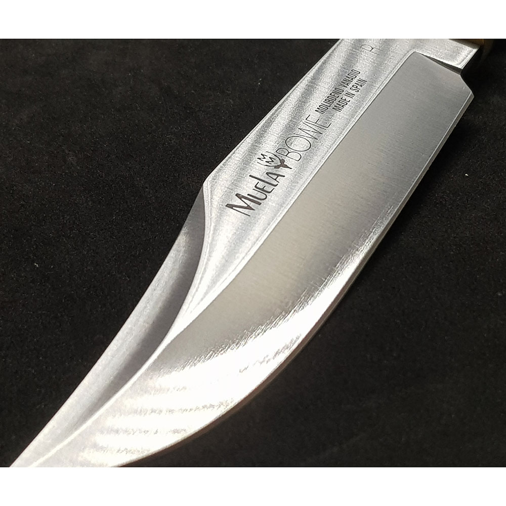 Нож "BOWIE" с фикс клинком длиной 18 см, рукоять Pakka wood, ножны кожа