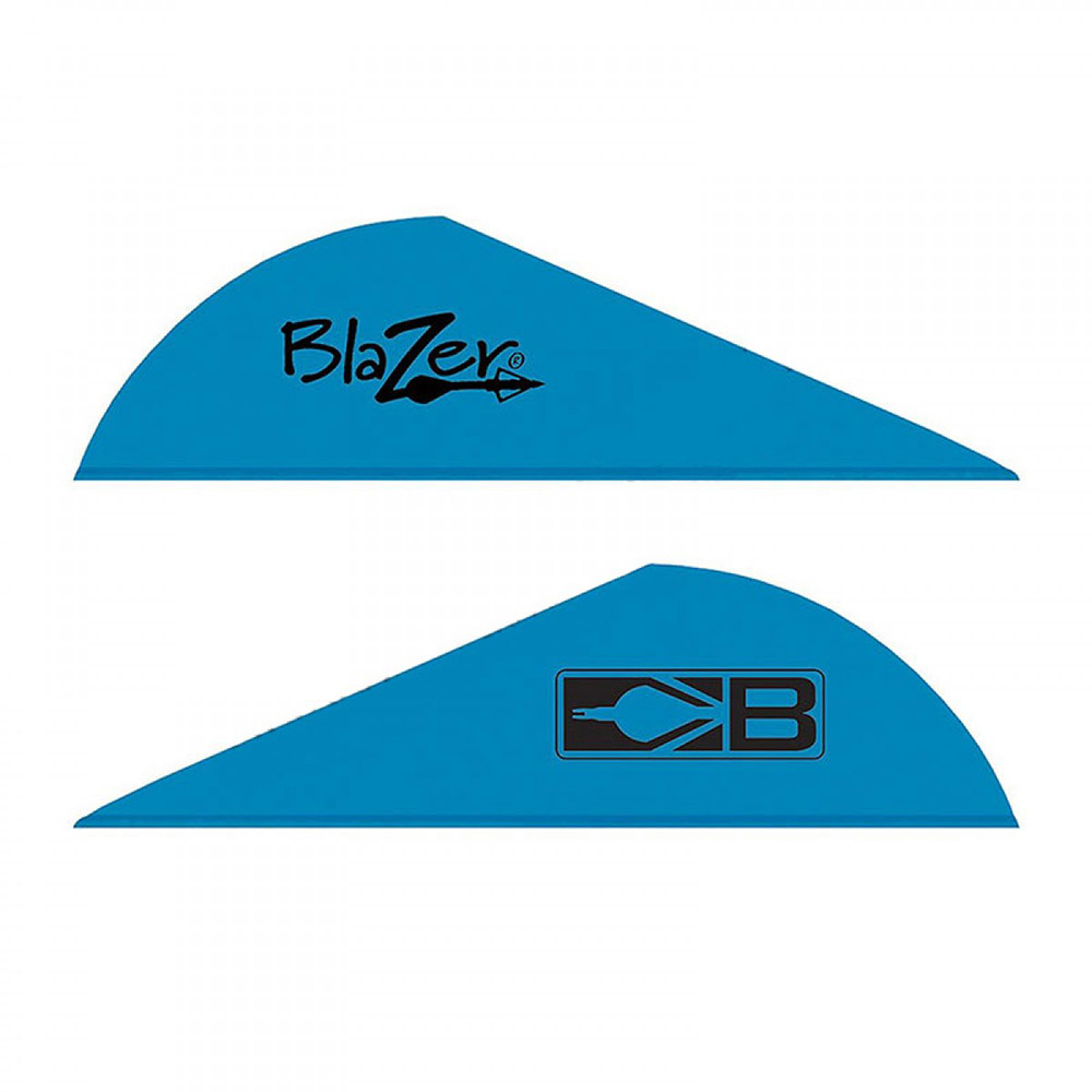 Оперение для стрел пластиковое Blazer, размер 2", цвет голубой, производитель Bohning, 100 шт. в упа