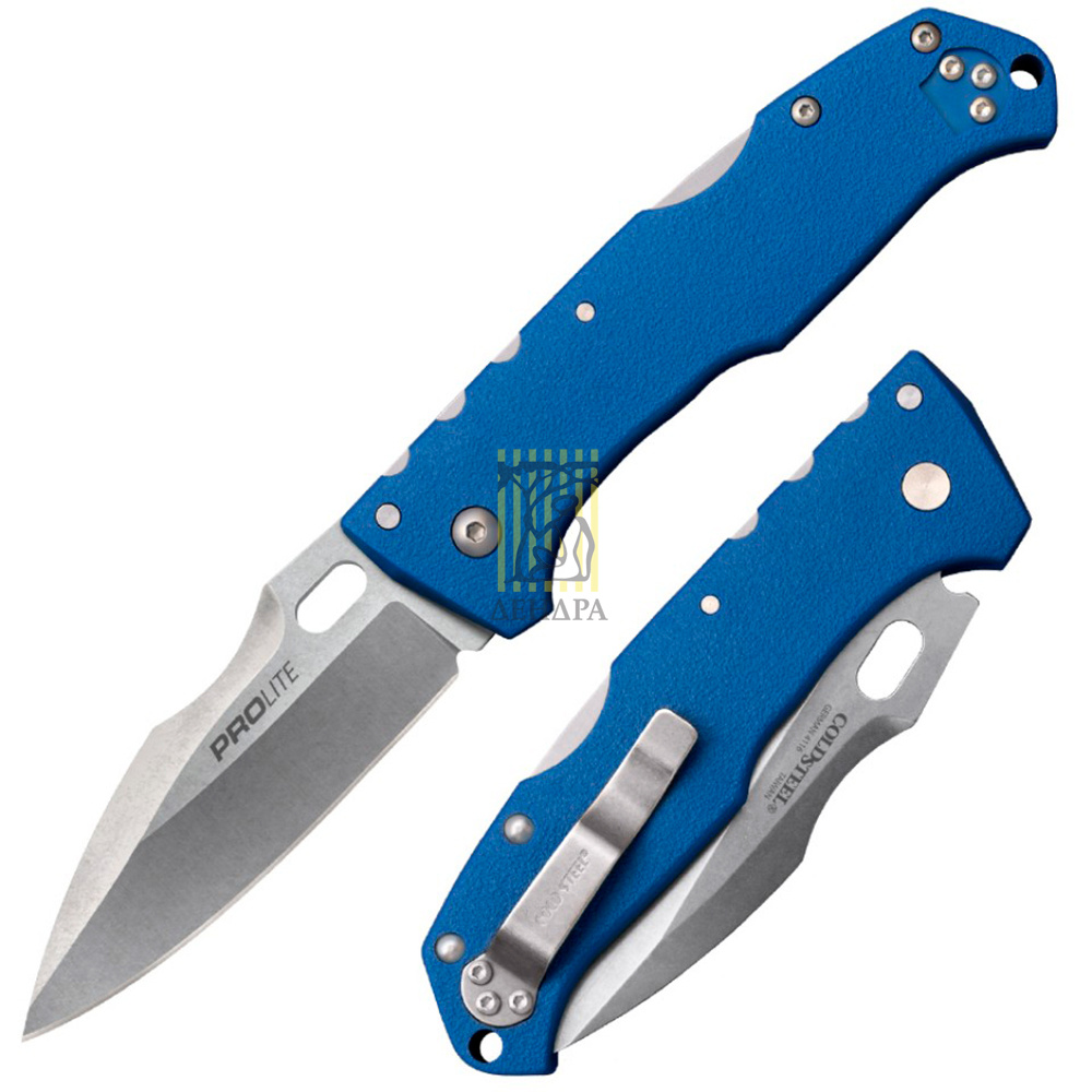 Нож Pro Lite Sport складной,  сталь German 4116, длина клинка 3 1/2", рукоять термопластик GFN, синя