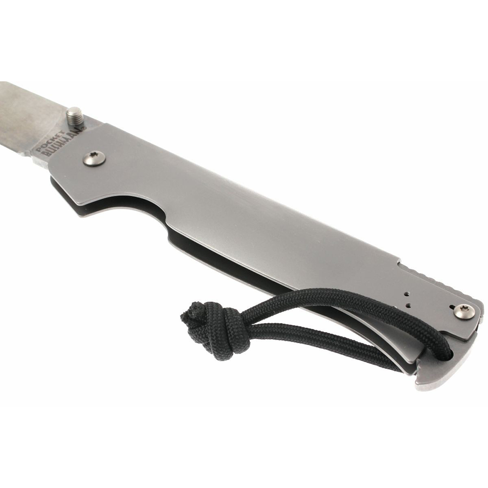 Нож Pocket Bushman складной, сталь German 4116, длина клинка 4 1/2", рукоять нержавеющая сталь, клип