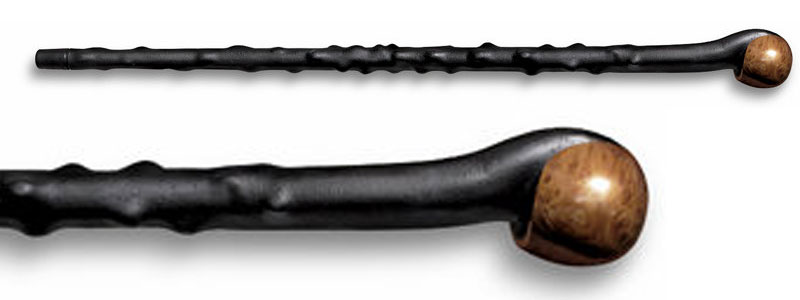 Трость прогулочная "Irish Blackthorn" с деревянным набалдашником, длина 94 см, материал полипропилен